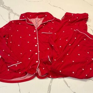 Auden Red Heart womens Pajama Set